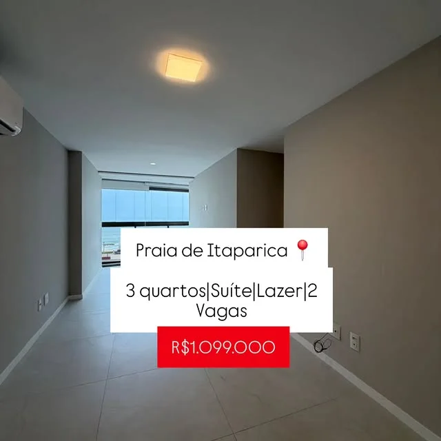 ✨ ALTO PADRÃO | 3 QUARTOS | VISTA MAR | SOL DA MANHÃ | 2 VAGAS