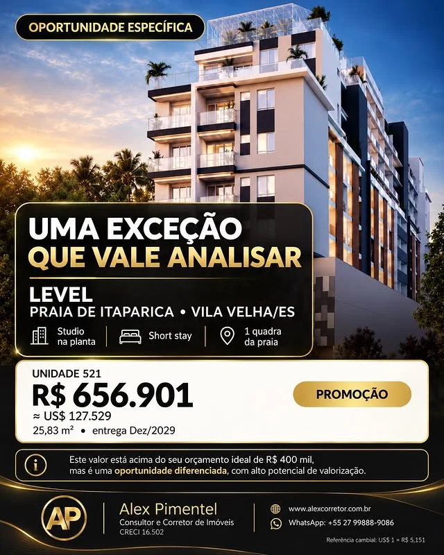 O que faz um studio de 25,83 m² merecer atenção em um mercado cheio de lançamentos